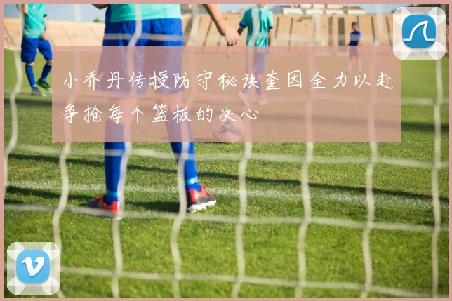 小乔丹传授防守秘诀奎因全力以赴争抢每个篮板的决心